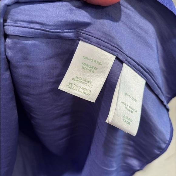 Lilly Pulitzer Vibrant Blue Ruffle Blouse fancy flare feminine bright party - Picture 9 of 12